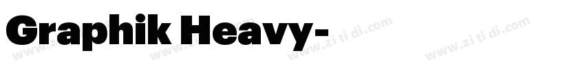 Graphik Heavy字体转换